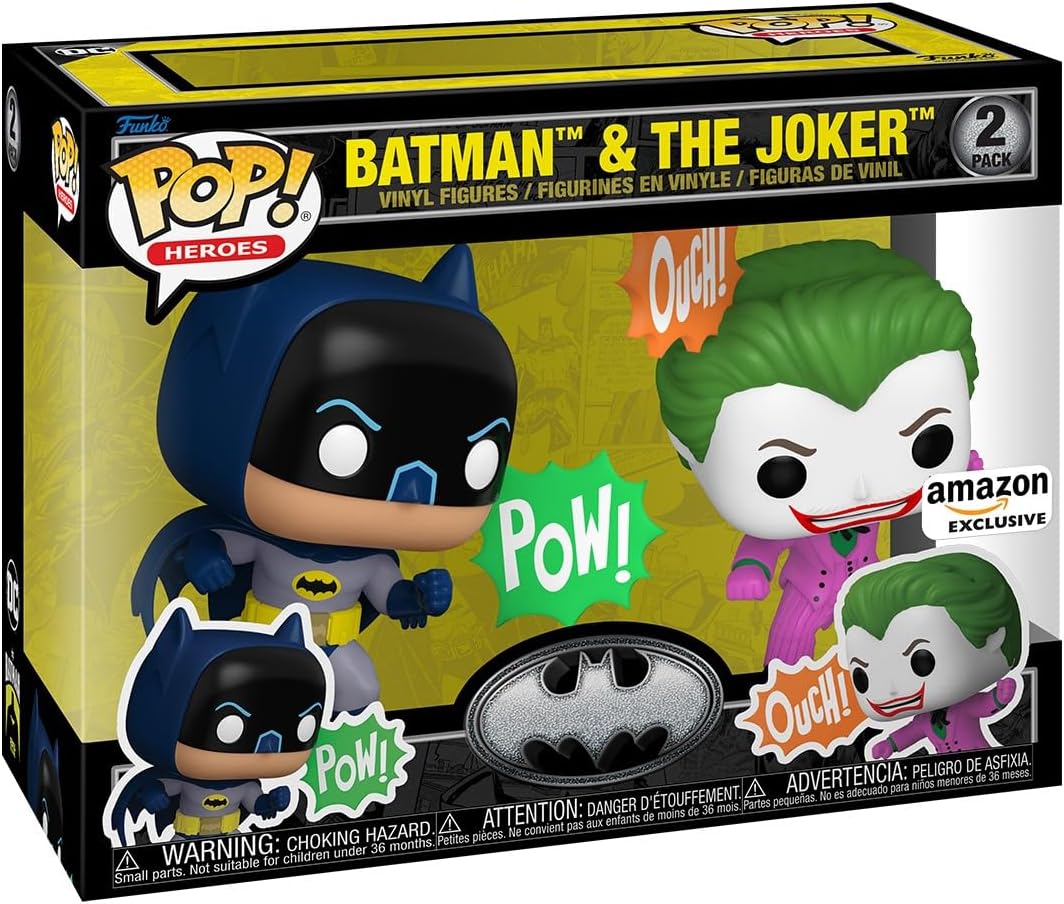 Funko Pop! Héroes: Batman Y El Joker, Paquete De 2 Exclusivo