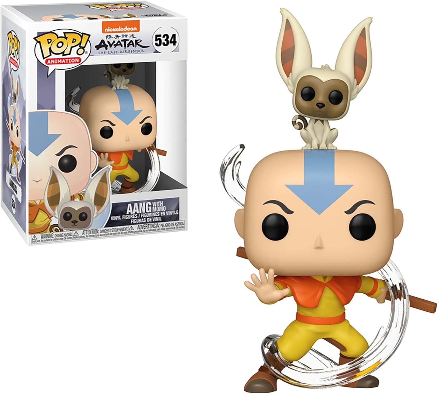 Funko Pop: Nickeloden Avatar - Aang Con Momo #534