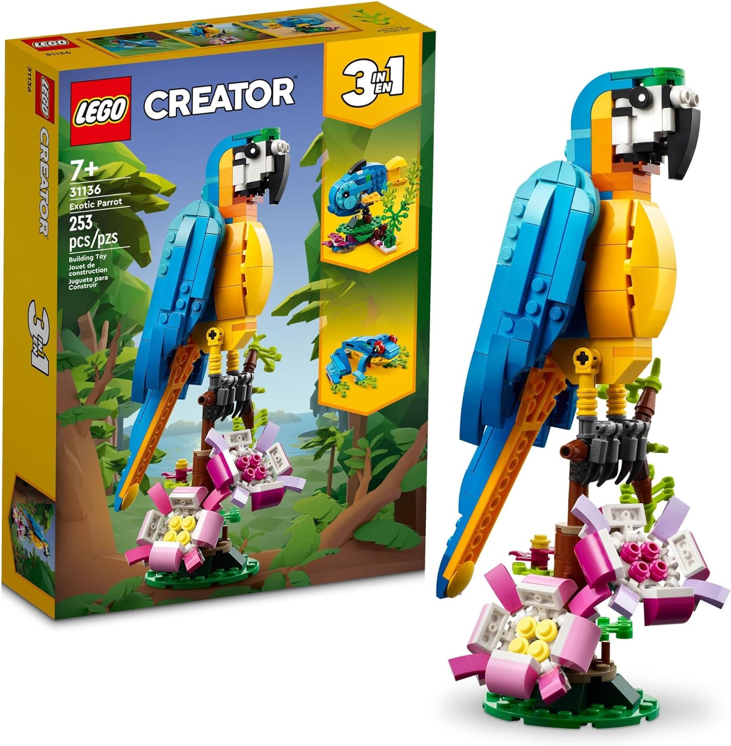 Lego Creator 31136 Loro Exótico 3 En 1 - 253 Pzs