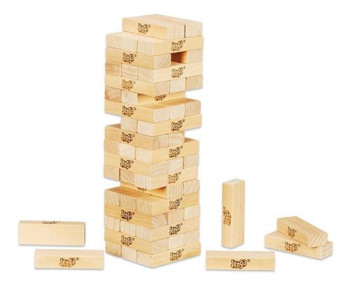 Juego De Mesa Hasbro Jenga Clásico - 54 Bloques Madera