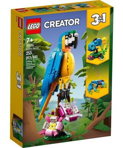 Lego Creator 31136 Loro Exótico 3 En 1 - 253 Pzs 253