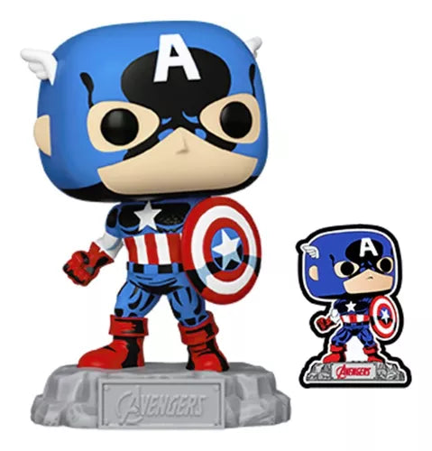 Funko Pop! & Pin: Los Vengadores: Capitán América #1290