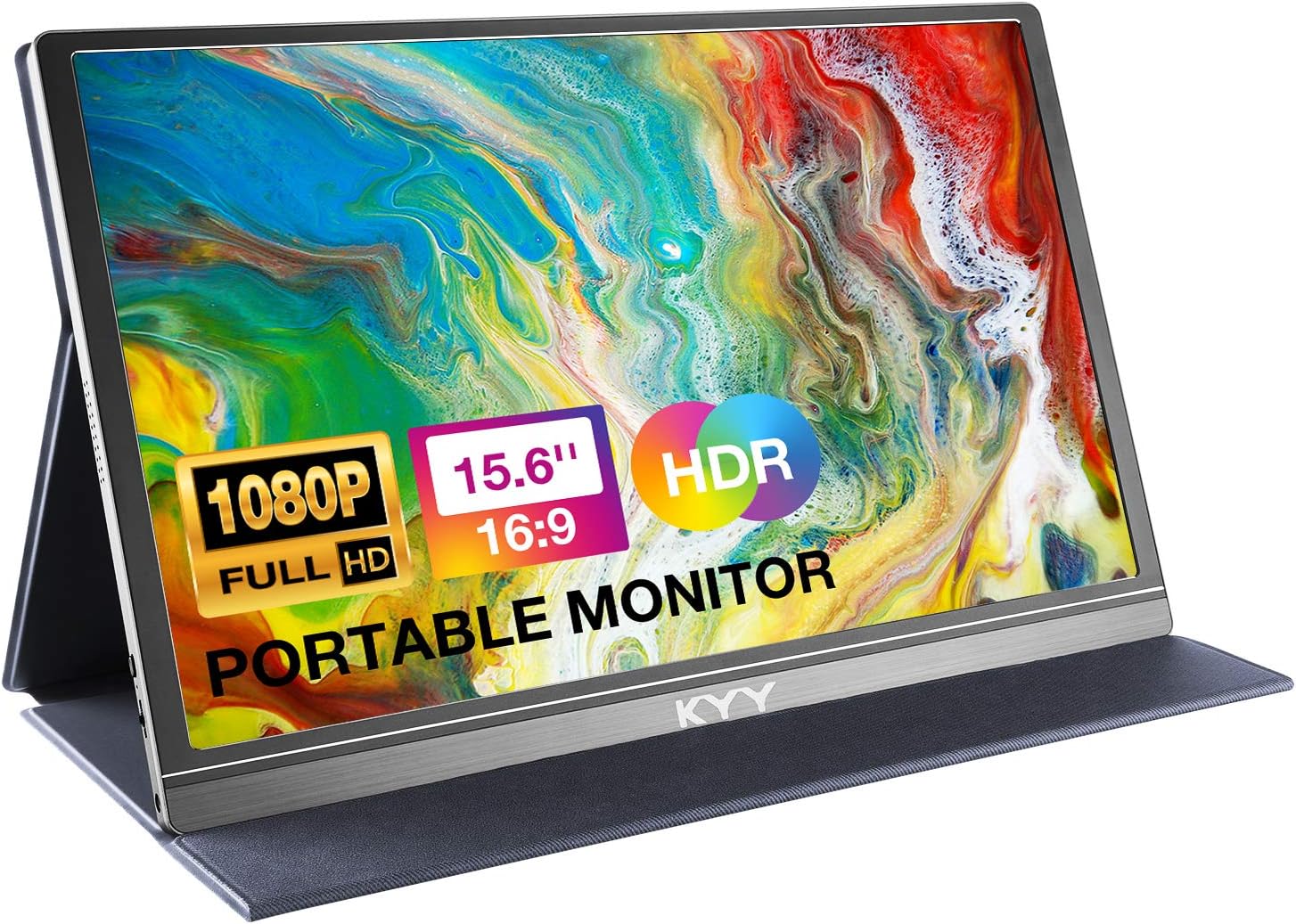 Monitor Portátil 15.6 1080p Hdr Ips Usb-c Xbox Ps5 Laptop Color Gris KYY