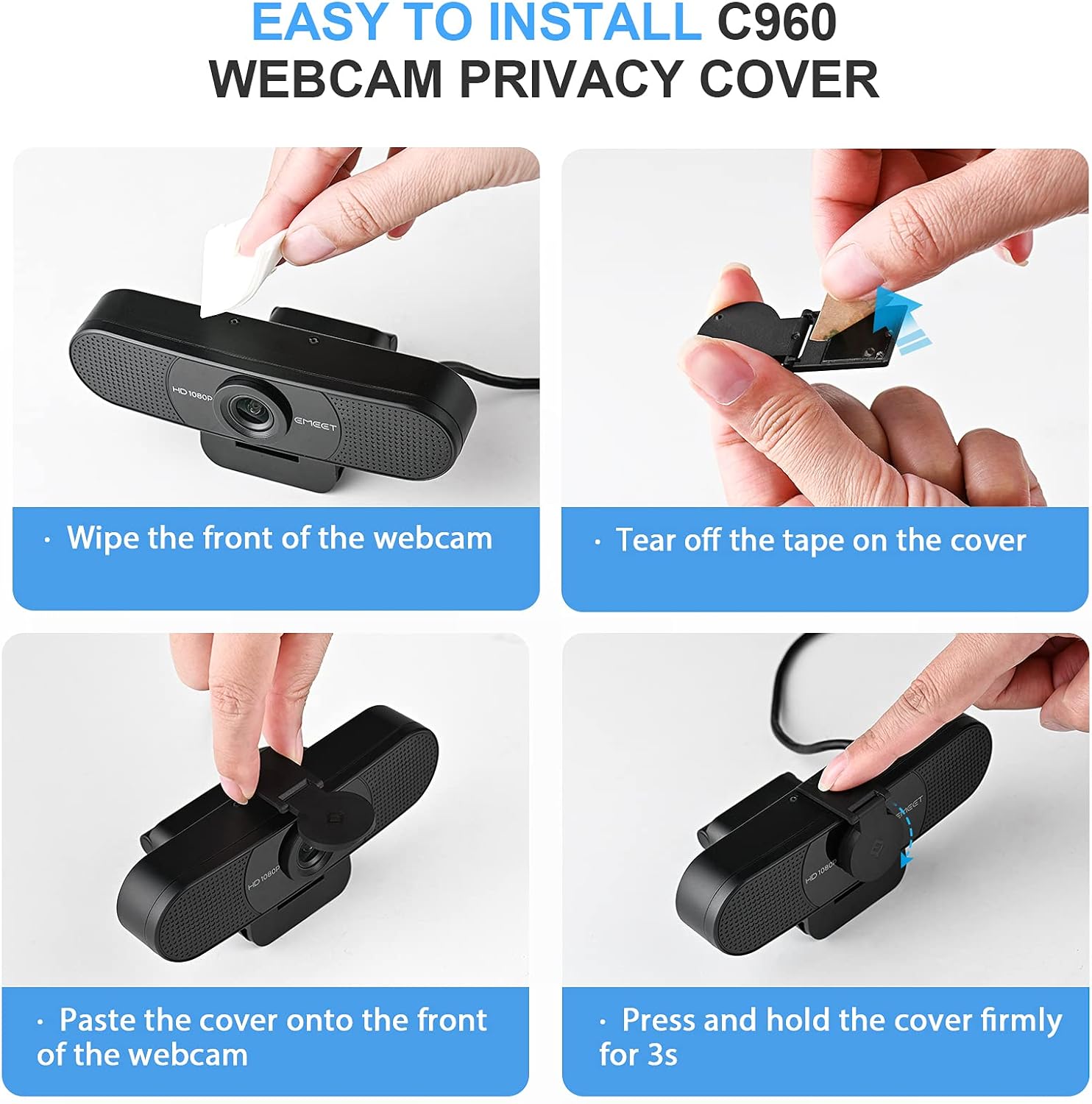 Cámara Web Hd De 1080p Con Doble Micrófono Usb · Emeet C960