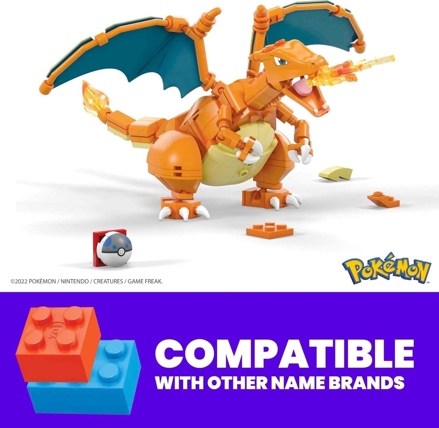 Juguete De Construcción Charizard Mega - 222 Piezas