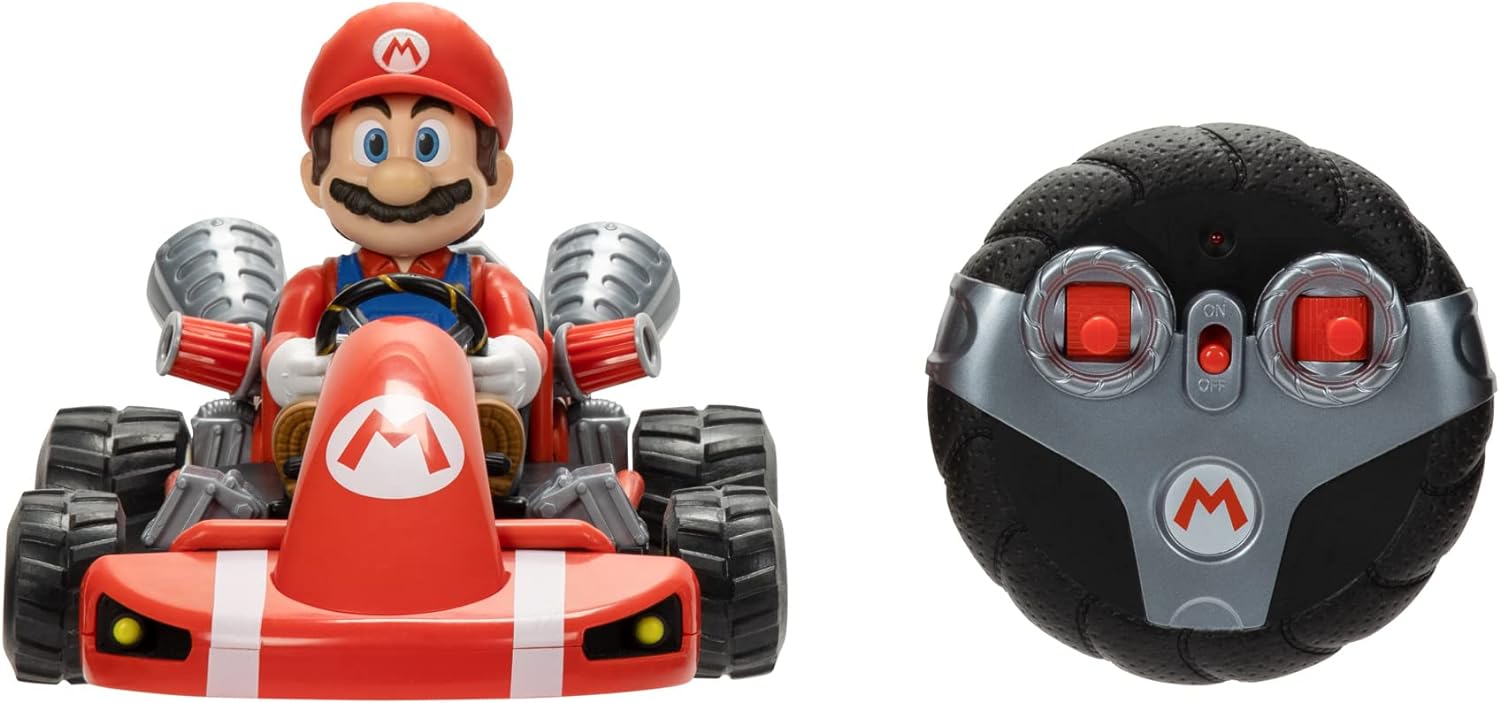 Carro Con Control Remoto Super Mario Bros Kart Racer Color Rojo