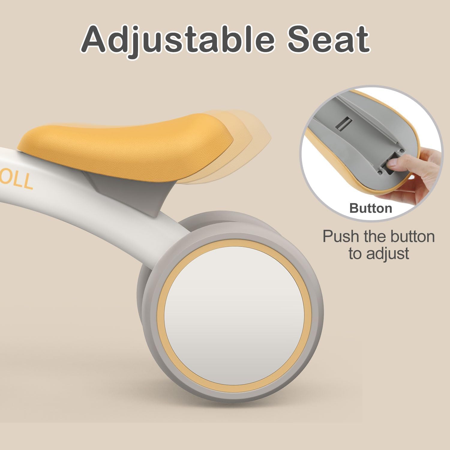 Umatoll Bicicleta De Equilibrio De Bebé Para Niños De 12-24 meses