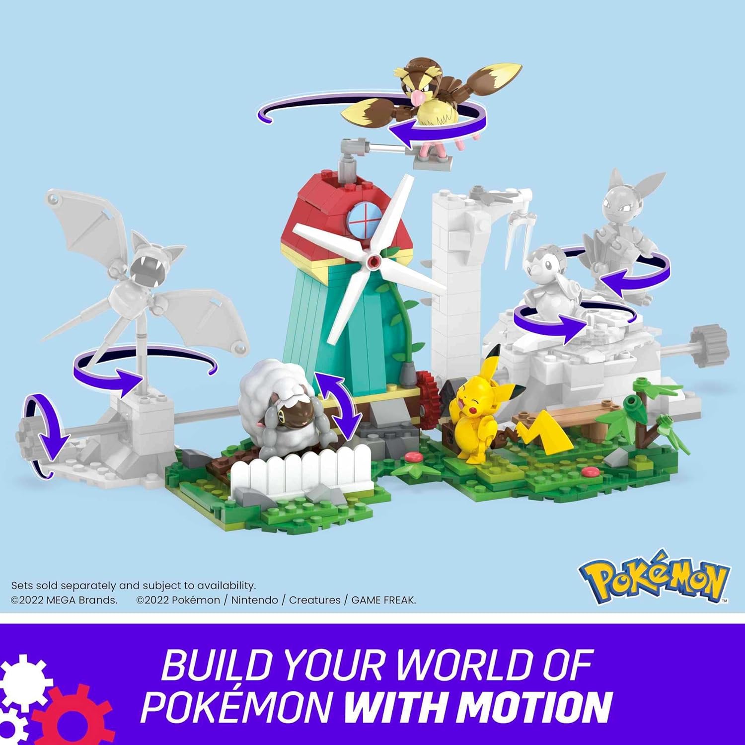 Juego De Construcción De Pokémon Molino 240 Piezas
