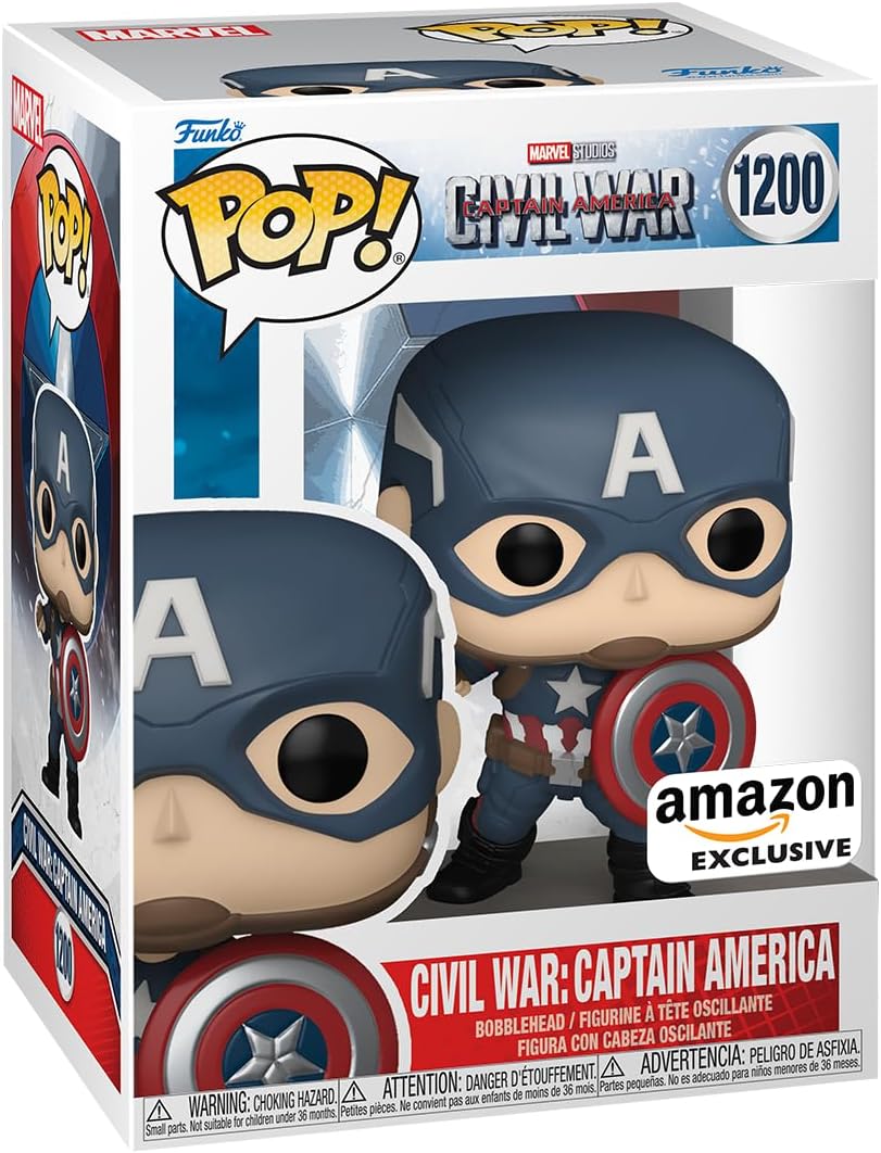 Funko Pop! Marvel: Capitán América: Civil War Exclusivo #1200