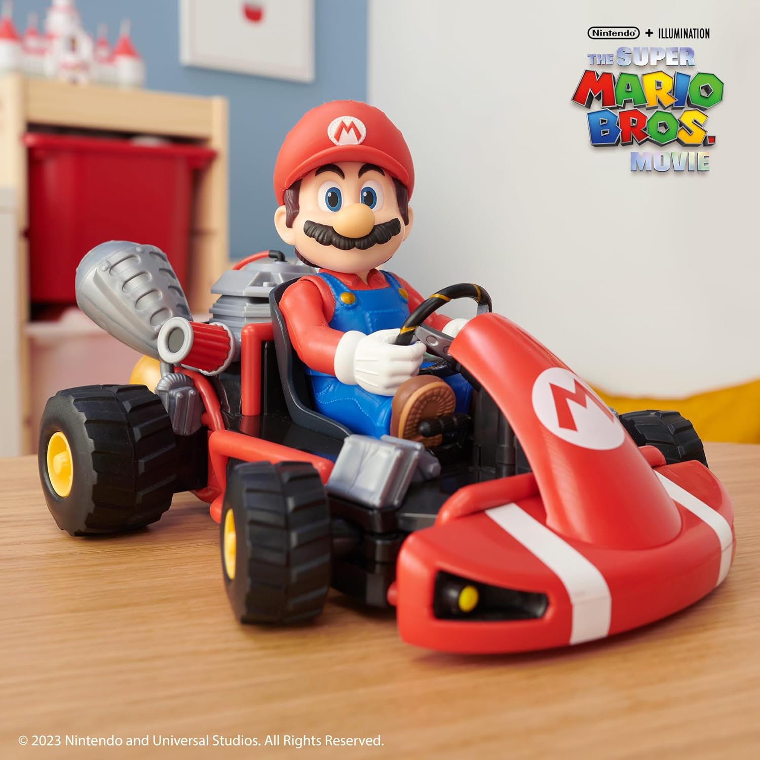 Carro Con Control Remoto Super Mario Bros Kart Racer Color Rojo