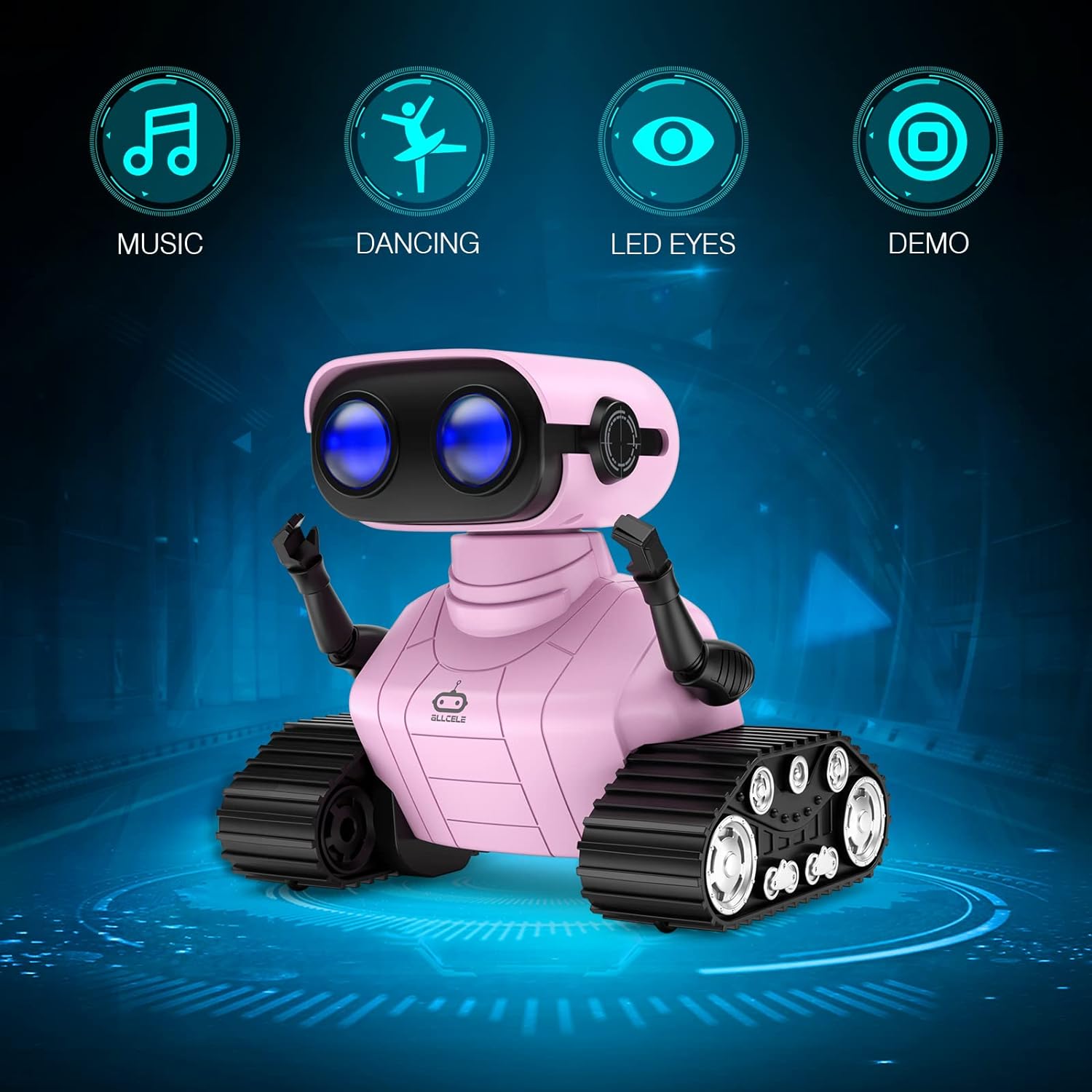 Juguete A Control Remoto Allcele Robot Rosa