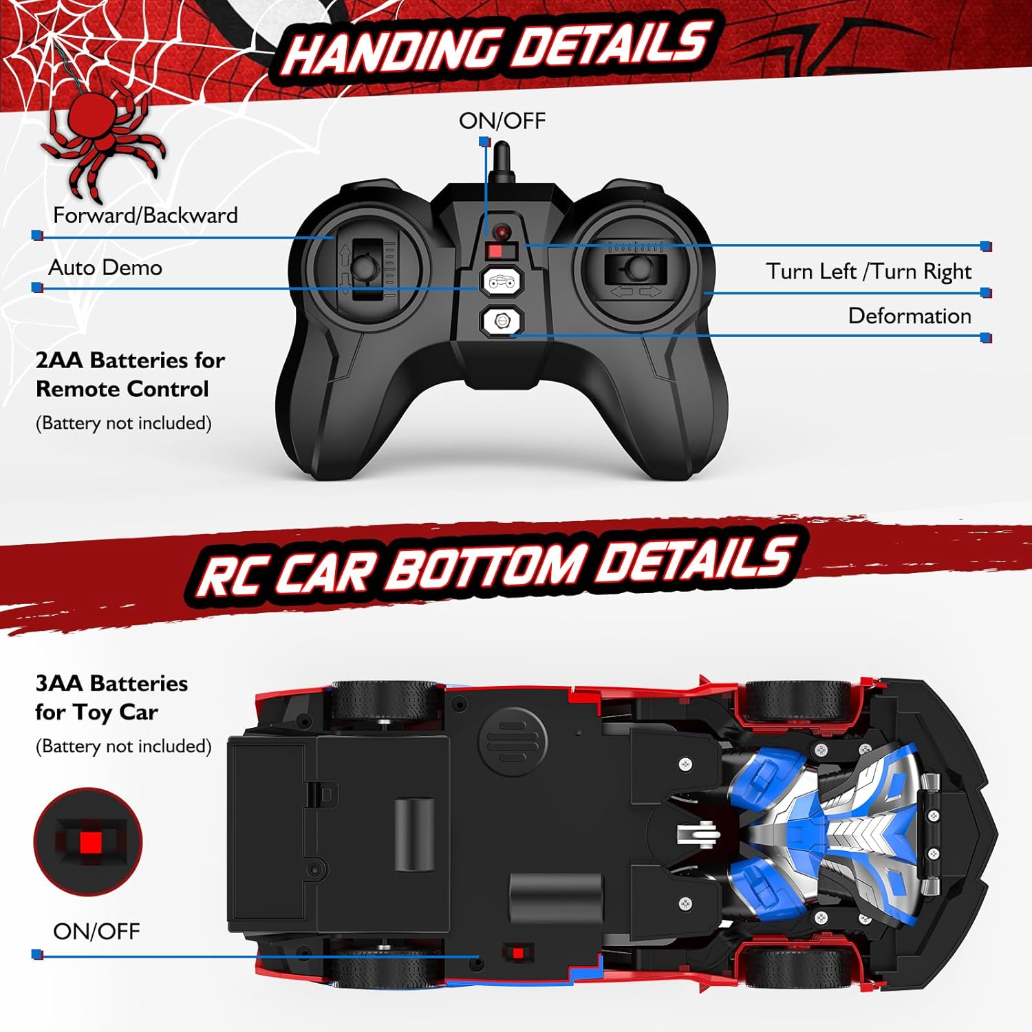 Carro a Control Remoto de Spiderman