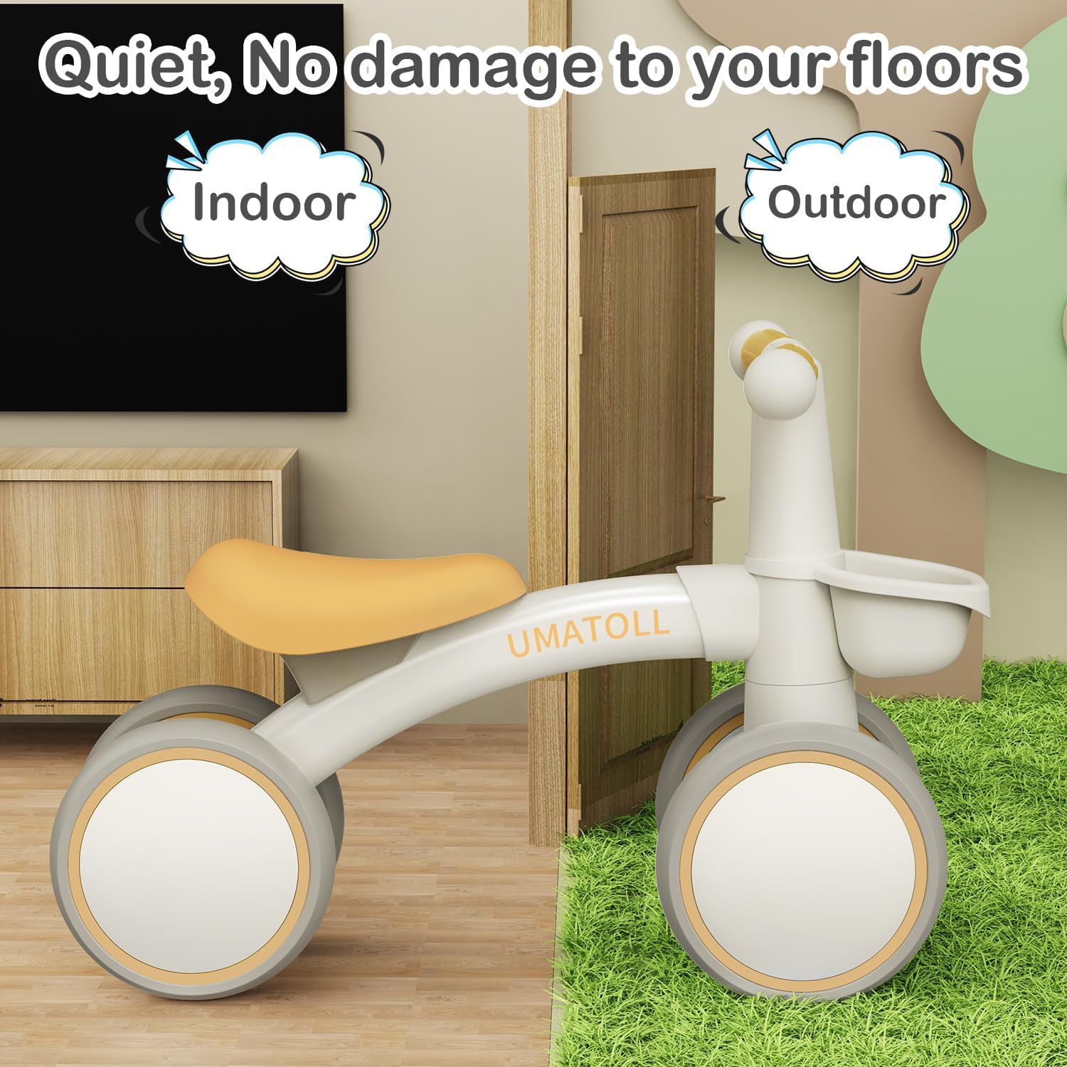 Umatoll Bicicleta De Equilibrio De Bebé Para Niños De 12-24 meses