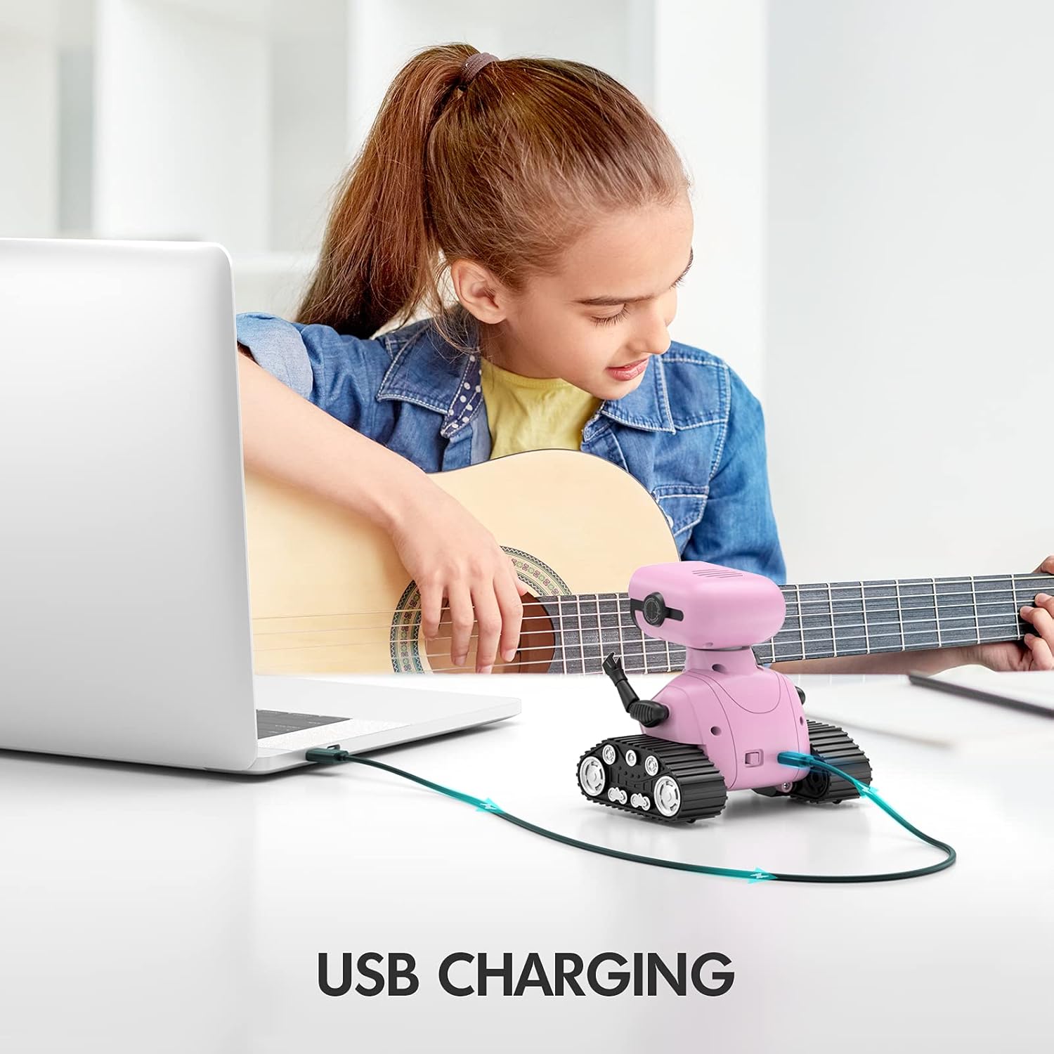 Juguete A Control Remoto Allcele Robot Rosa