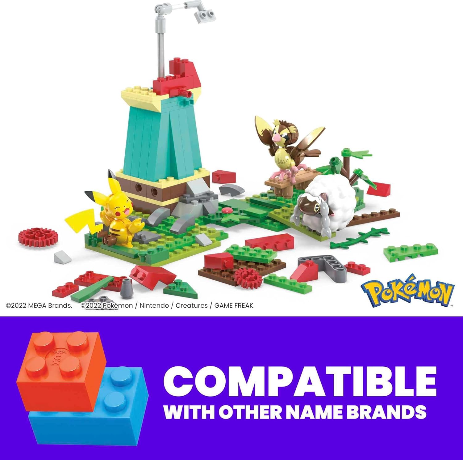 Juego De Construcción De Pokémon Molino 240 Piezas