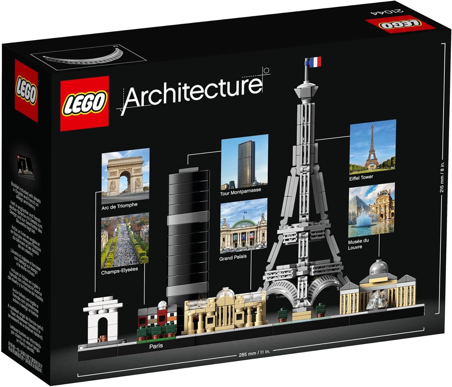 Set De Construcción Lego Architecture Paris 649 Piezas En Caja