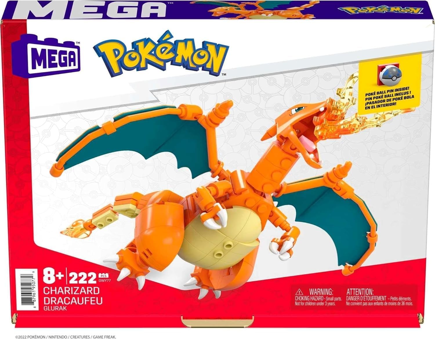 Juguete De Construcción Charizard Mega - 222 Piezas