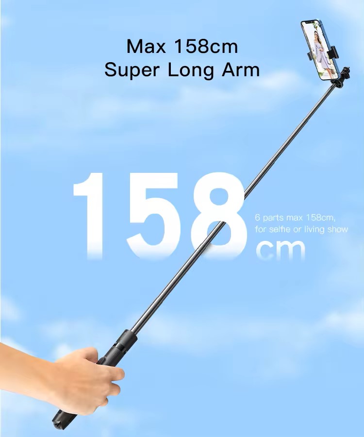 Trípode De 160 Cm para Teléfono Celular o Selfie Stick