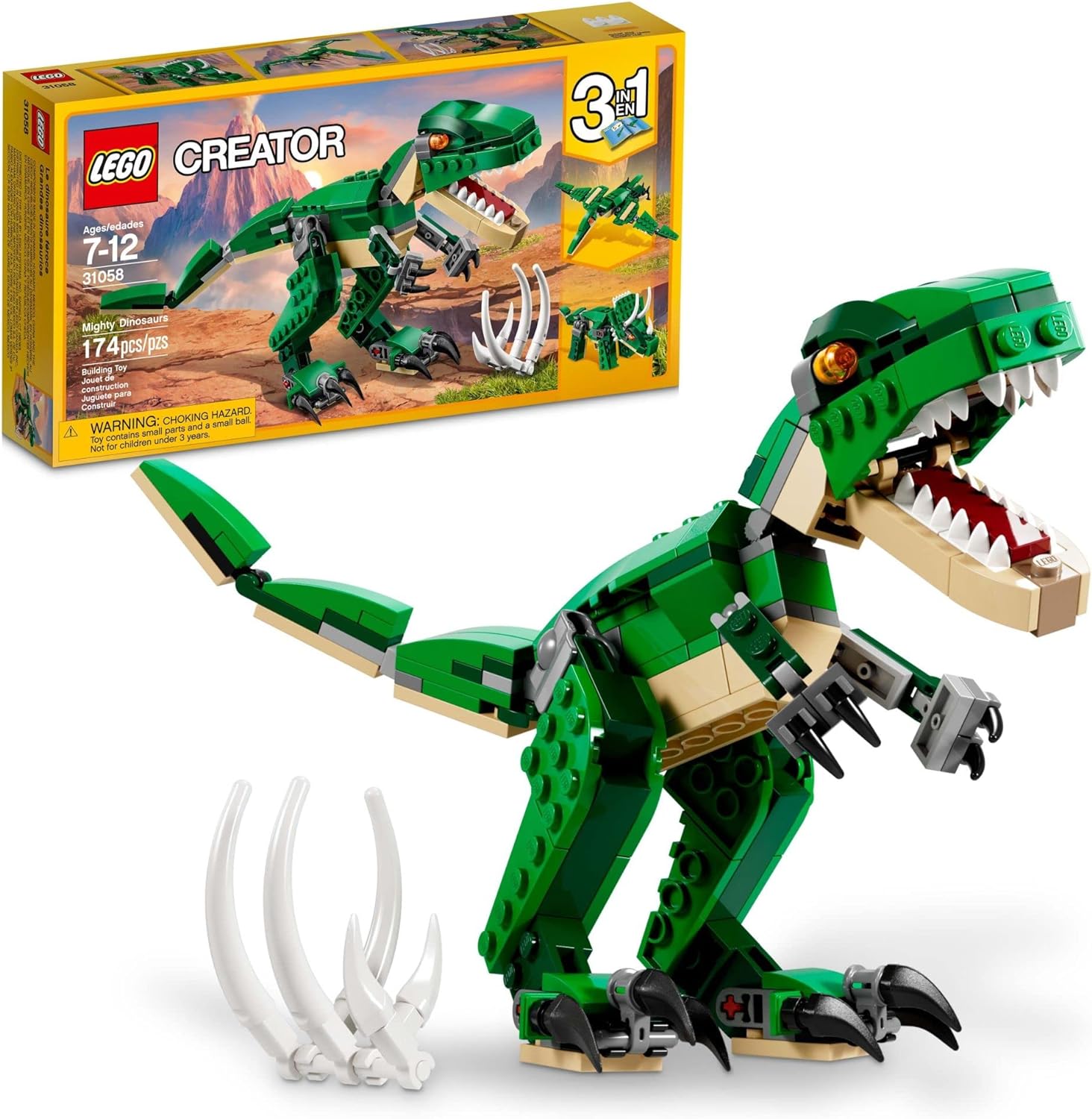 Lego Creator 3 En 1 31058 Grandes Dinosaurios