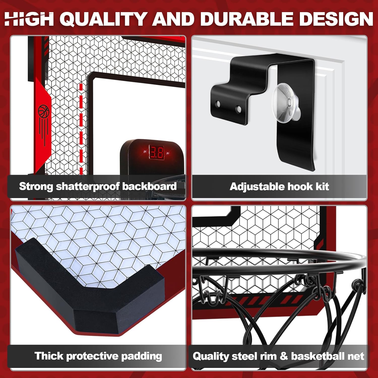 Aro De Baloncesto Con Marcador Electrónico