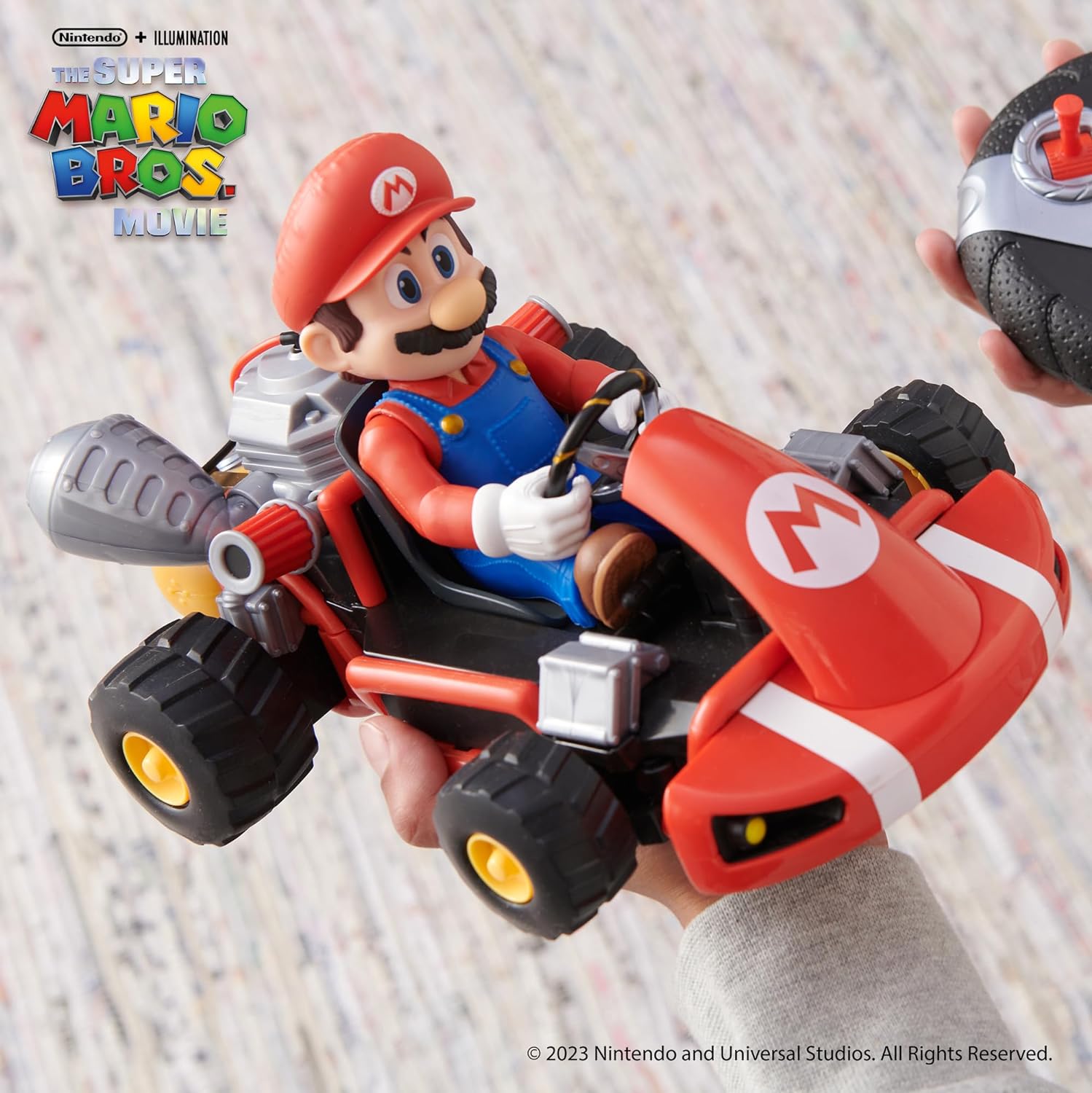 Carro Con Control Remoto Super Mario Bros Kart Racer Color Rojo