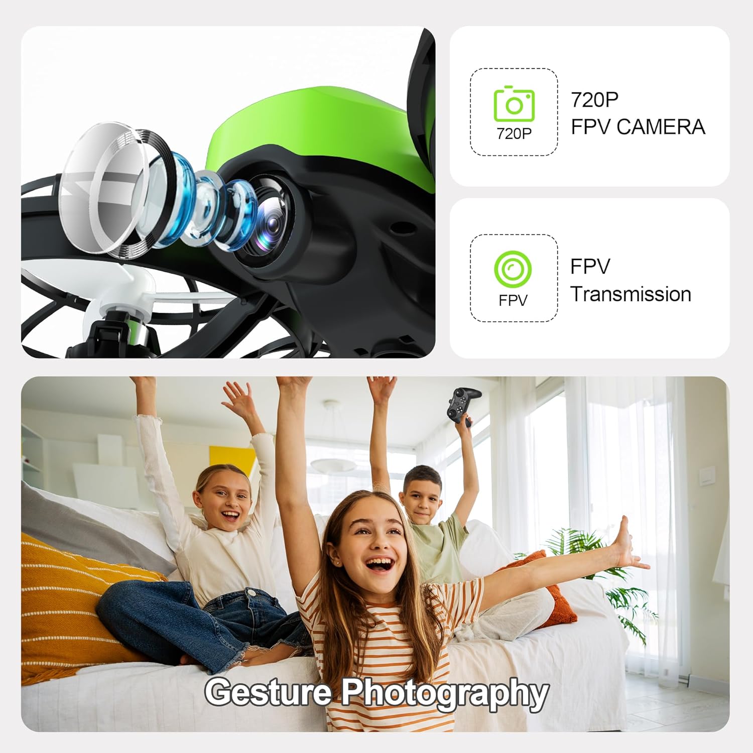 Swifsen Dron a Control Remoto Para Ninos Con Camara con Doble Pila