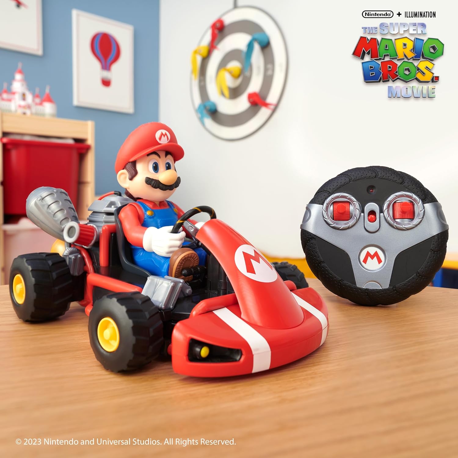 Carro Con Control Remoto Super Mario Bros Kart Racer Color Rojo