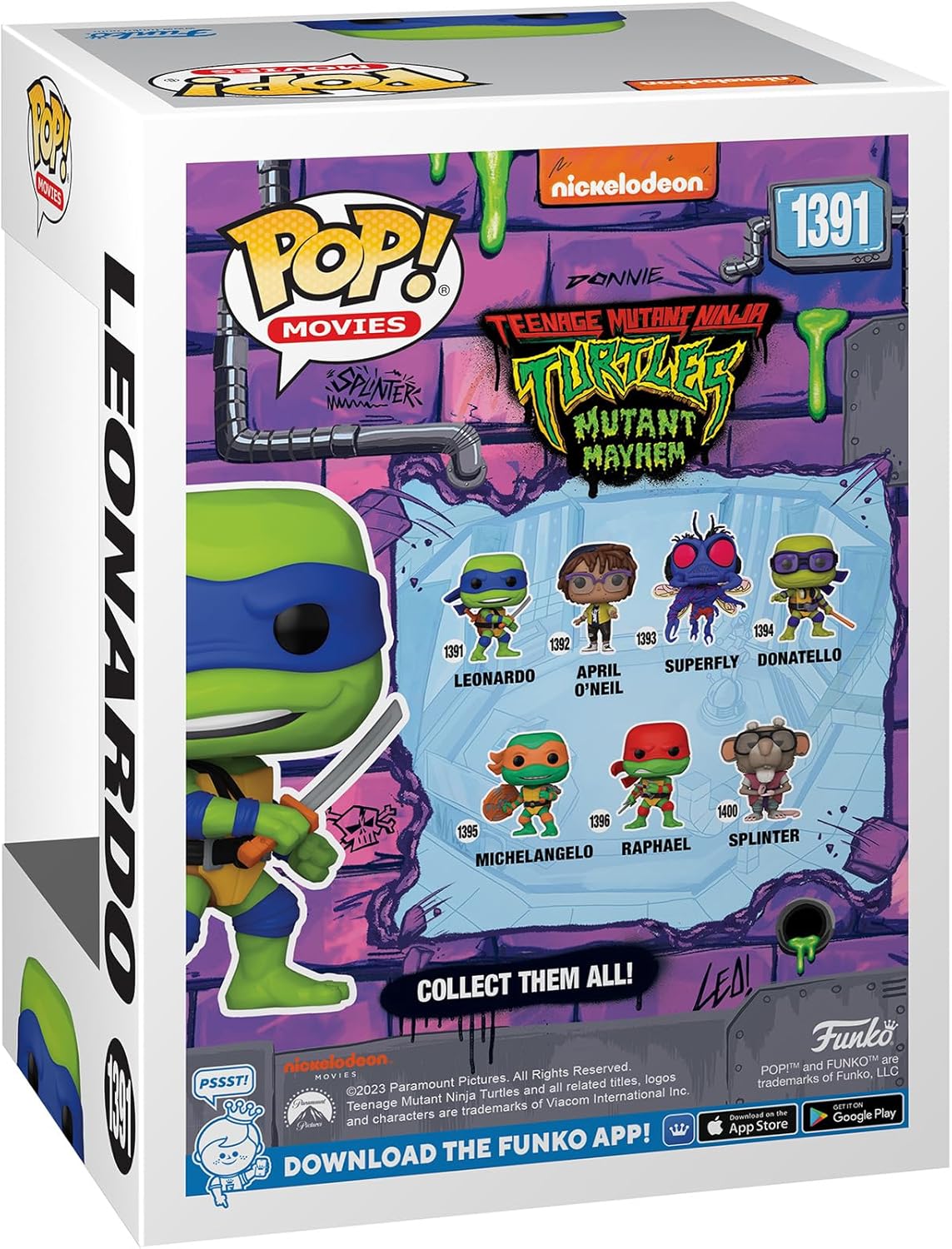 Funko Películas: Tortugas Ninja Mutant Mayhem - Leonardo #1391