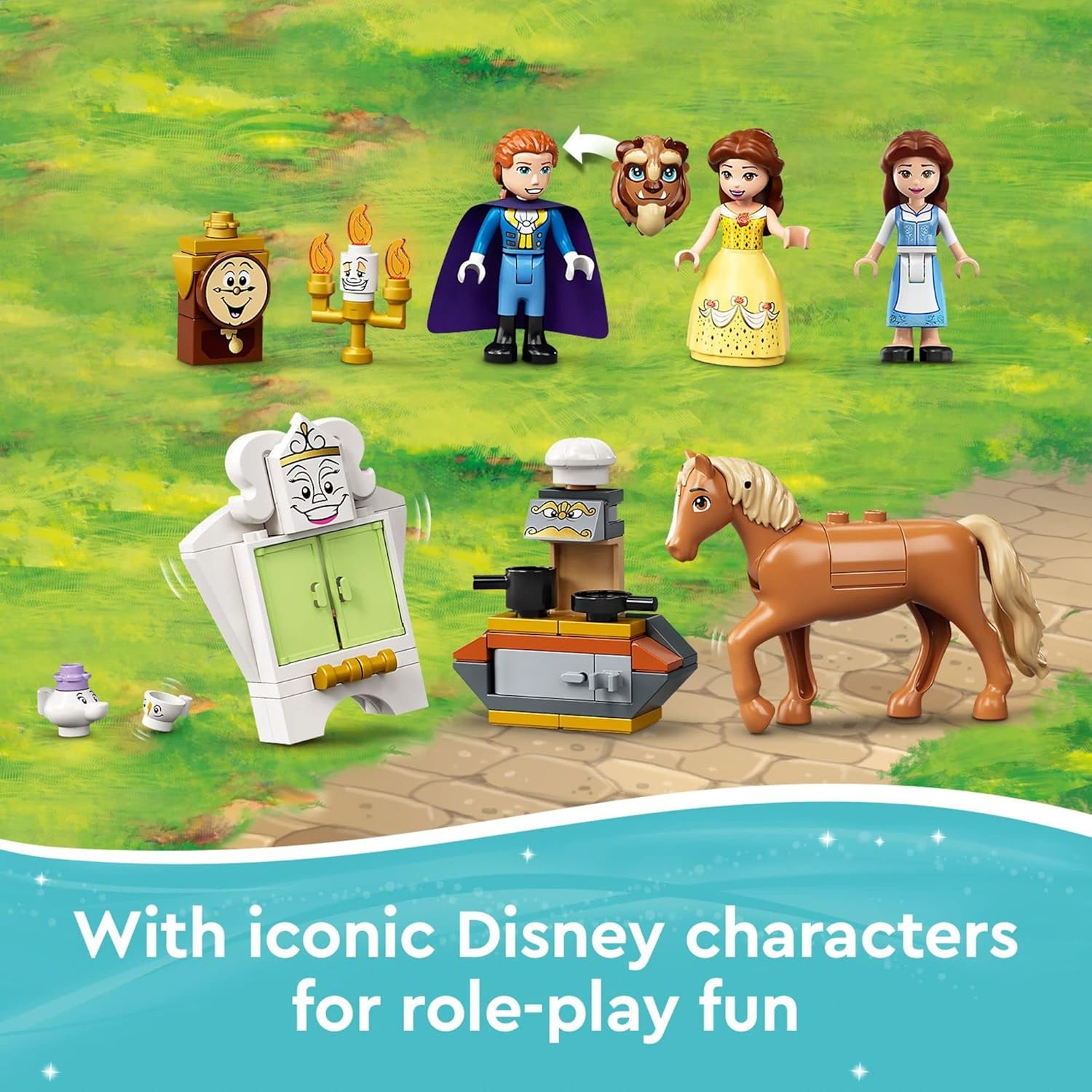 Lego Disney Bella Y El Castillo De La Bestia 43196 Kit De Construcción