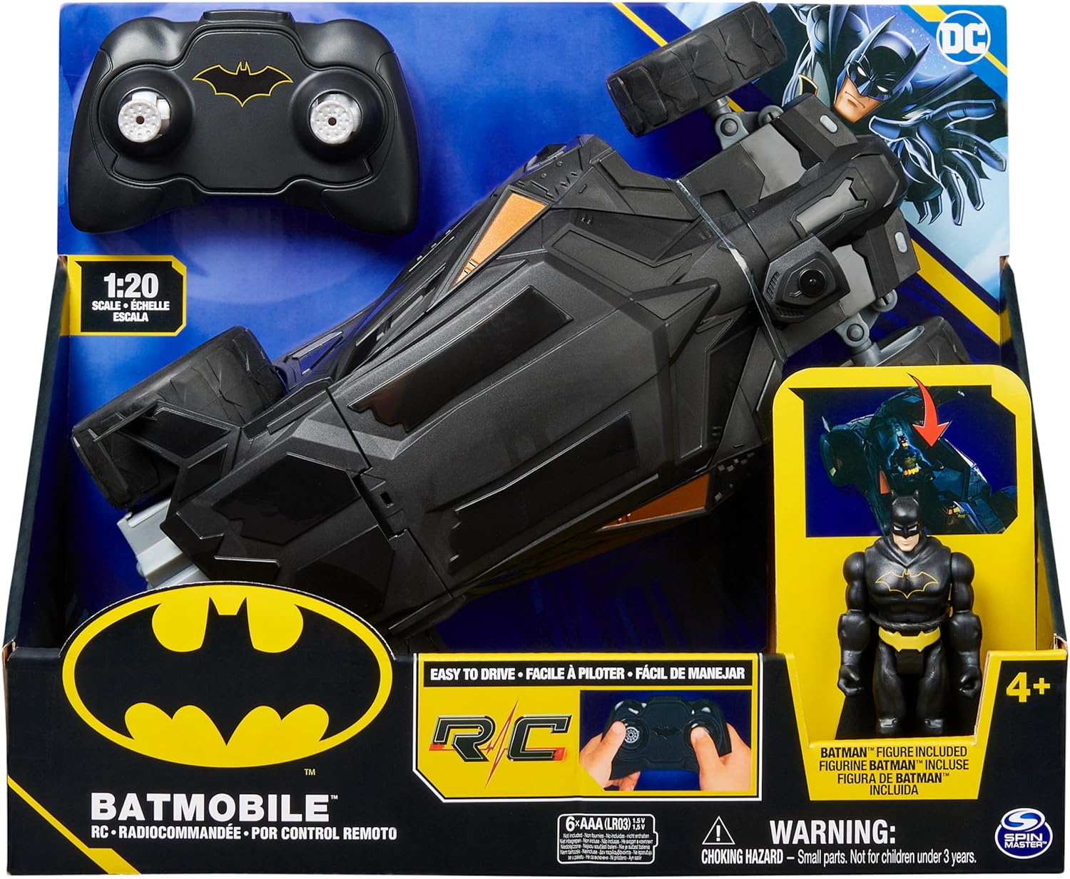 Batman Carro a Control Remoto + Figura