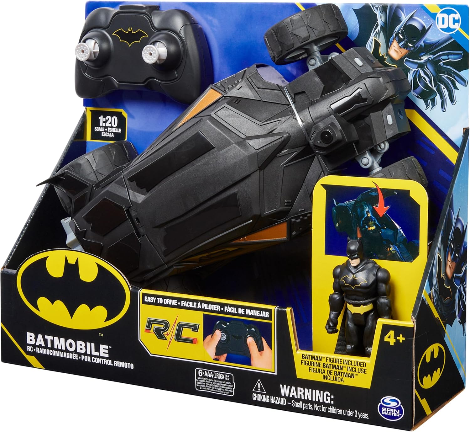 Batman Carro a Control Remoto + Figura