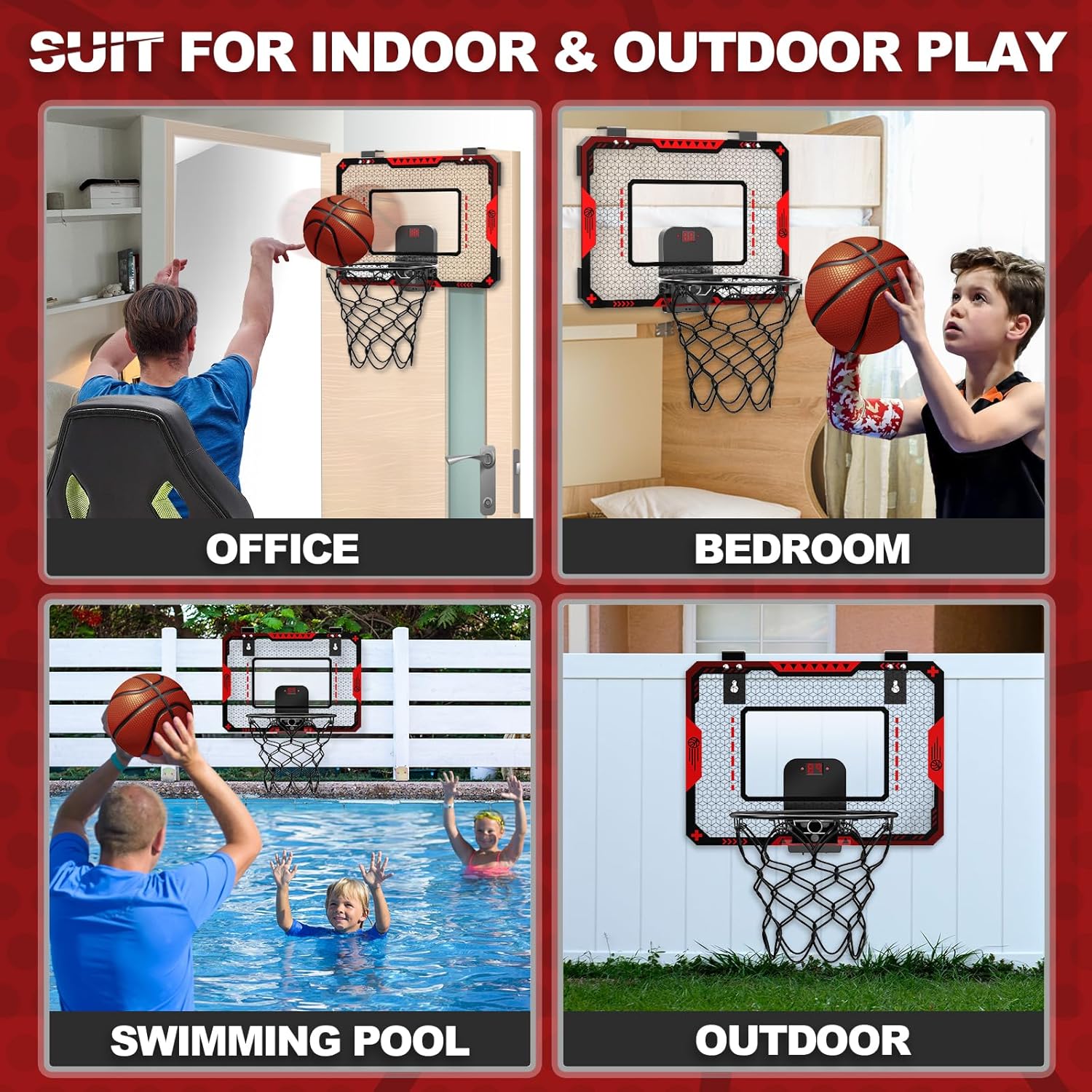 Aro De Baloncesto Con Marcador Electrónico