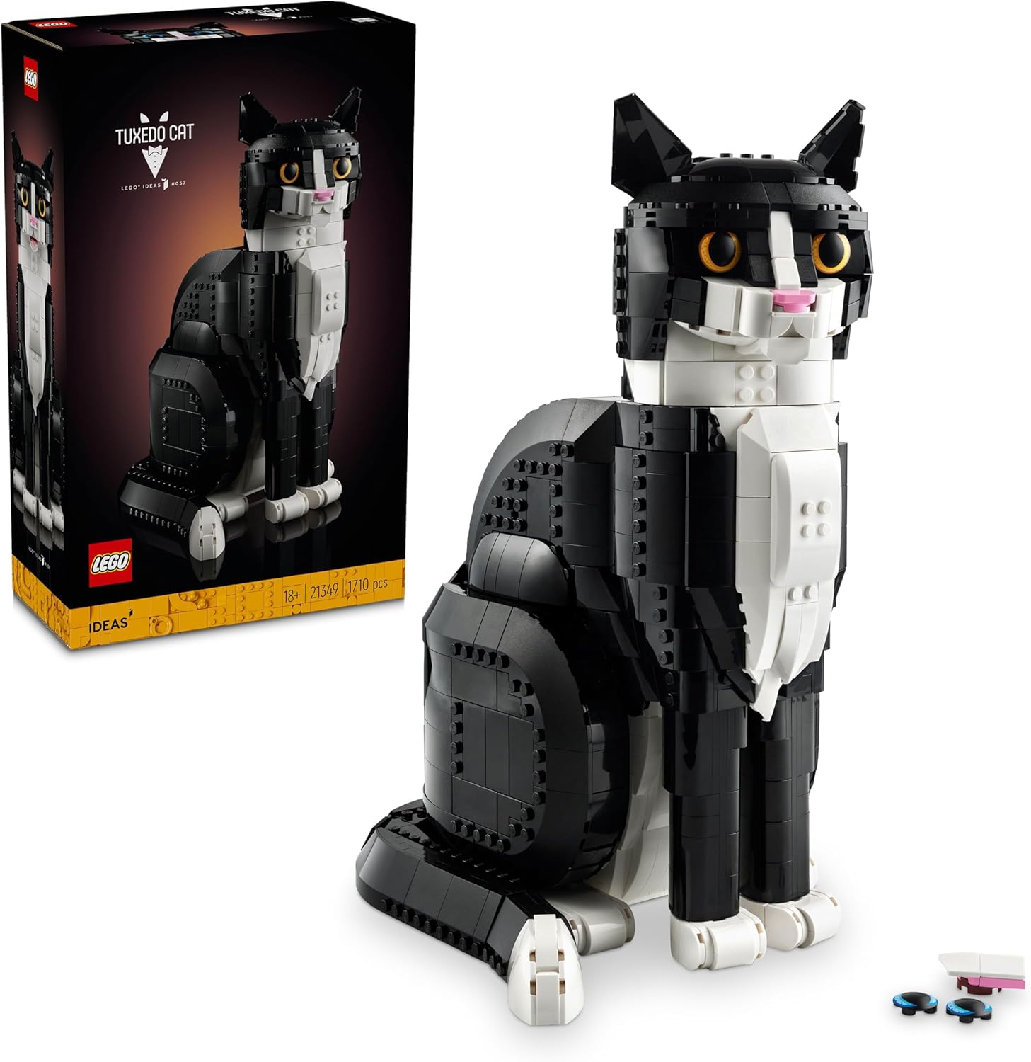 Set De Construcción Lego Ideas Tuxedo Cat 21349 Para Adultos