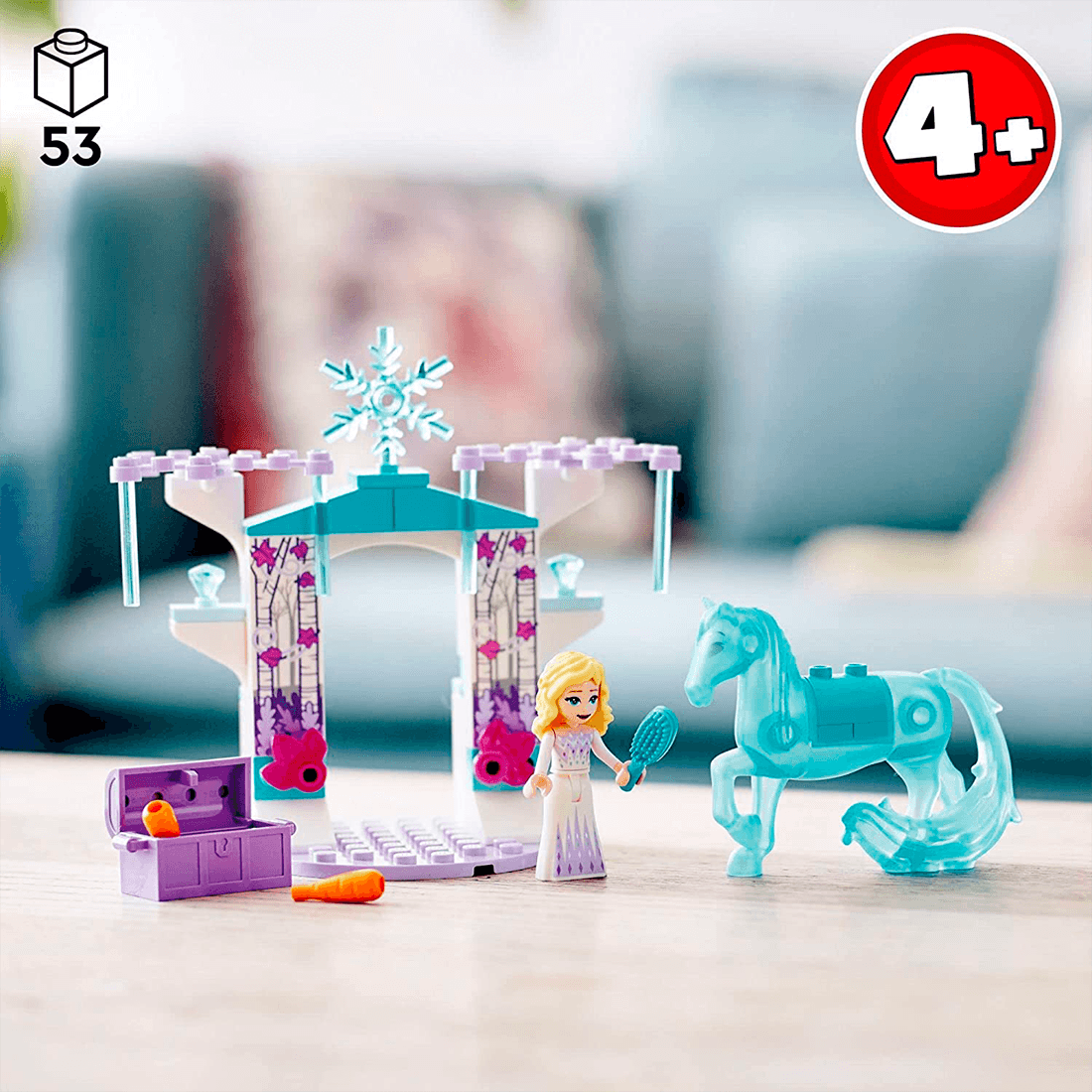 Kit Lego® Disney Elsa Y El Establo De Hielo 43209 - 53 piezas