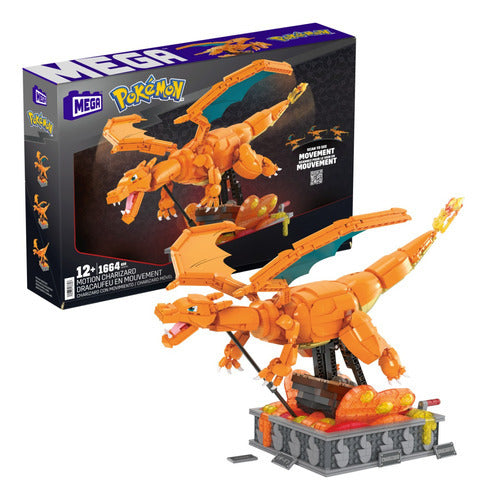 Mega Pokémon Juguete De Construcción Charizard En Movimiento 1639