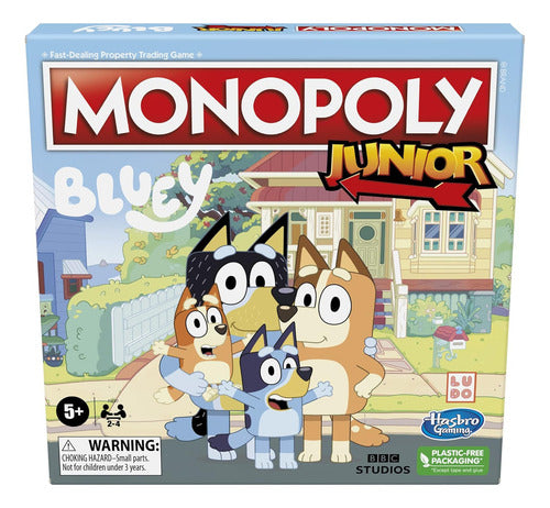 Monopoly Junior: Bluey Edición - Juego De Mesa Para Niños