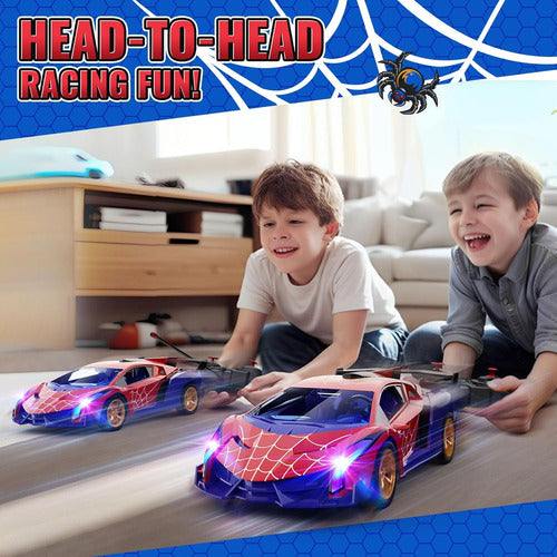 Carro A Control Remoto Spiderman 1:16, 2.4ghz Con Luces Rojo Spiderman