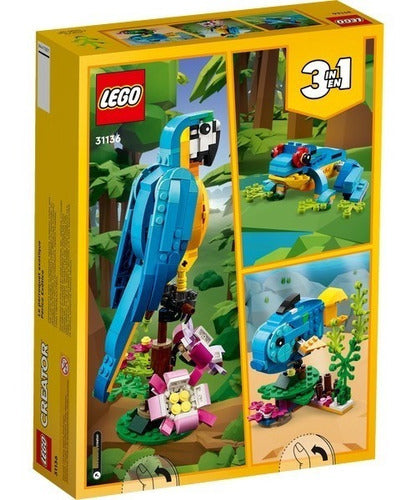 Lego Creator 31136 Loro Exótico 3 En 1 - 253 Pzs 253