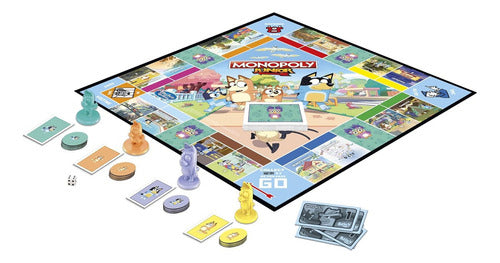 Monopoly Junior: Bluey Edición - Juego De Mesa Para Niños