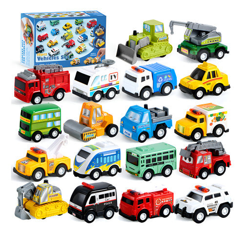 Juego De 18 Piezas De Autos Y Camiones Joyin Otro Surtido