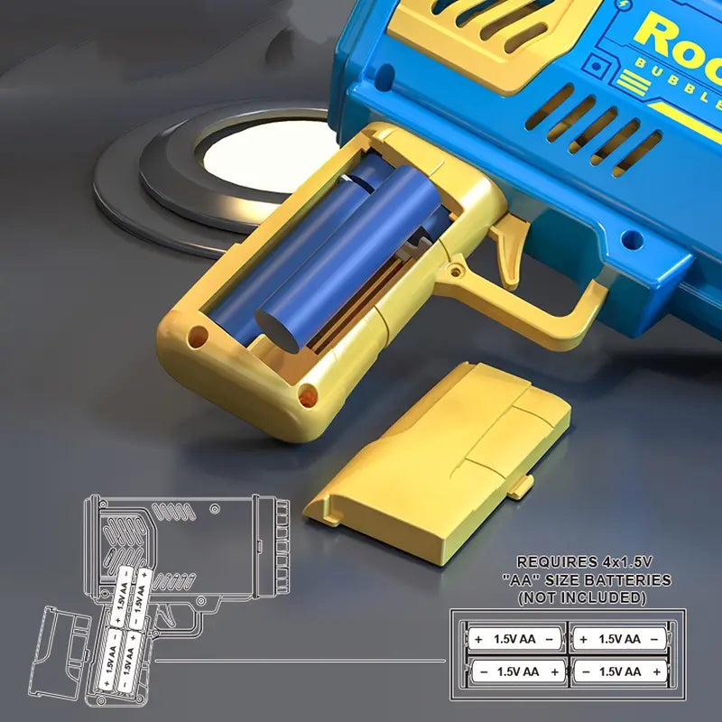Pistola De Burbujas De Jabón 40 Agujeros - Juguete Lanzador